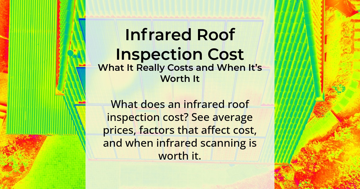 Infrared roof inspection costs. What it really costs and when it's worth it. What does an infrared roof inspection cost? See average prices, factors that affect cost, and when infrared scanning is worth it.